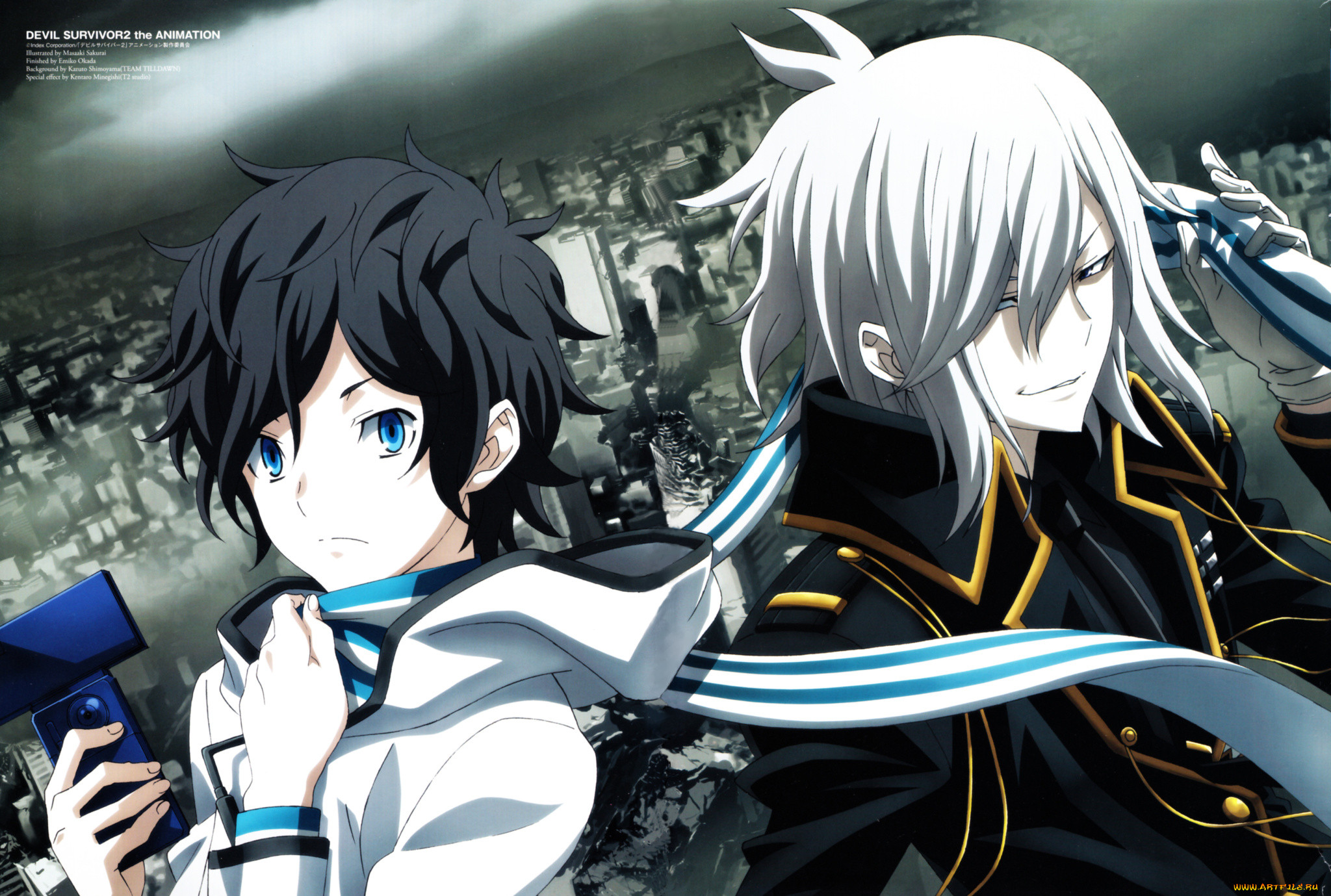 , devil survivor, art, suzuhito, yasuda, devil, survivor, yamato, houtsuin, hibiki, kuze, , , , , , , , 